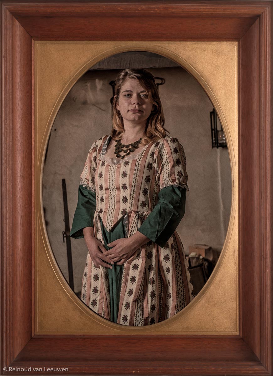 Portret met warme studio-lichtsfeer